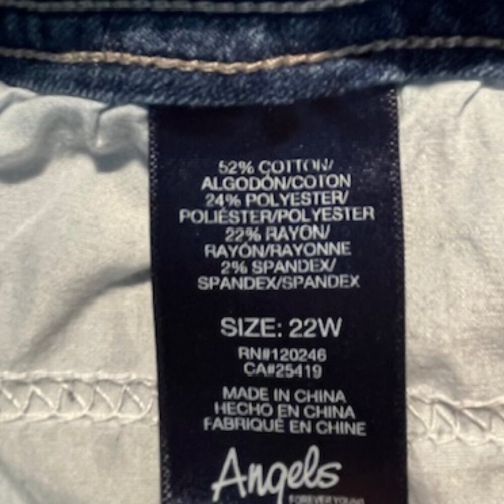 Angels Forever Young Skinny Curvy Jeans- Size 22W - Picture 7 of 8